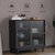 俊采云JCY-N10实木餐边柜现代简约餐厅柜碗柜茶柜储物柜（单位：个）(高级灰)