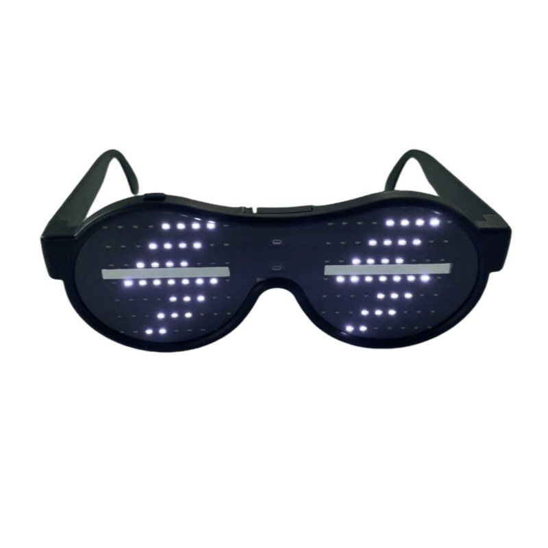 赛博朋克电池版动图眼镜科幻发光墨镜生日应援蹦迪jk酒吧ins潮女led男