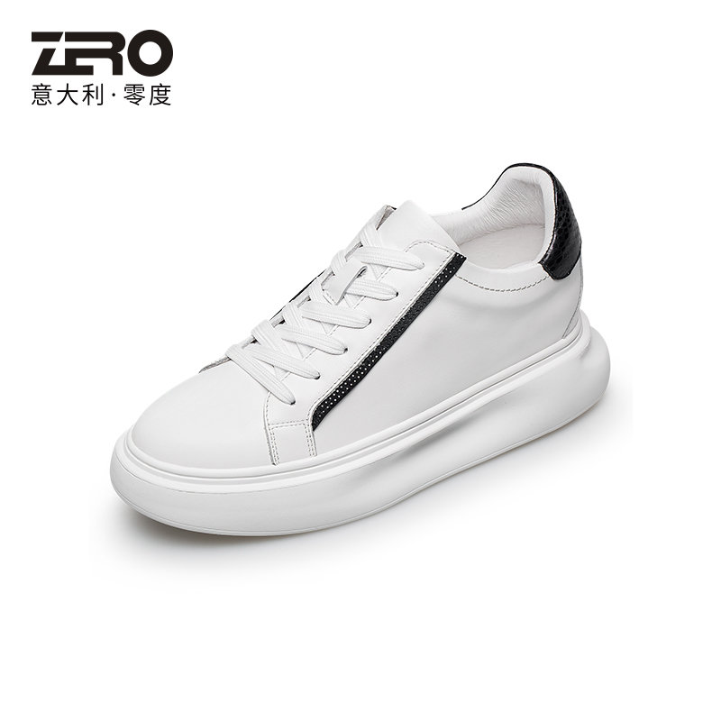 休闲鞋女zero零度女鞋 新品休闲鞋时尚百搭板鞋厚底***小白鞋女运动
