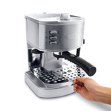 德龙DeLonghi   泵压式咖啡机 EC330S家用 商用 意式蒸汽式 不锈钢 半自动咖啡机