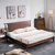 皮耐迪 北欧实木床现代简约主卧经济型1.5米1.8米环保白蜡木原木色双人床(床+床垫)