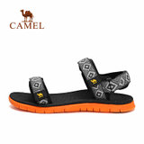 CAMEL骆驼户外男款沙滩凉鞋 轻便耐磨男士凉鞋沙滩鞋 A612162157(灰色 38)