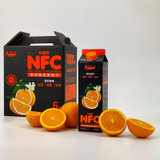 森美NFC橙汁  1Lx6盒 标准款 爱的滋味 零添加 100%鲜榨橙汁 冷鲜冷藏果汁 礼盒装