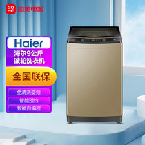 海尔(Haier)  9公斤 波轮洗衣机 免清洗变频 MB90-F056 香槟金