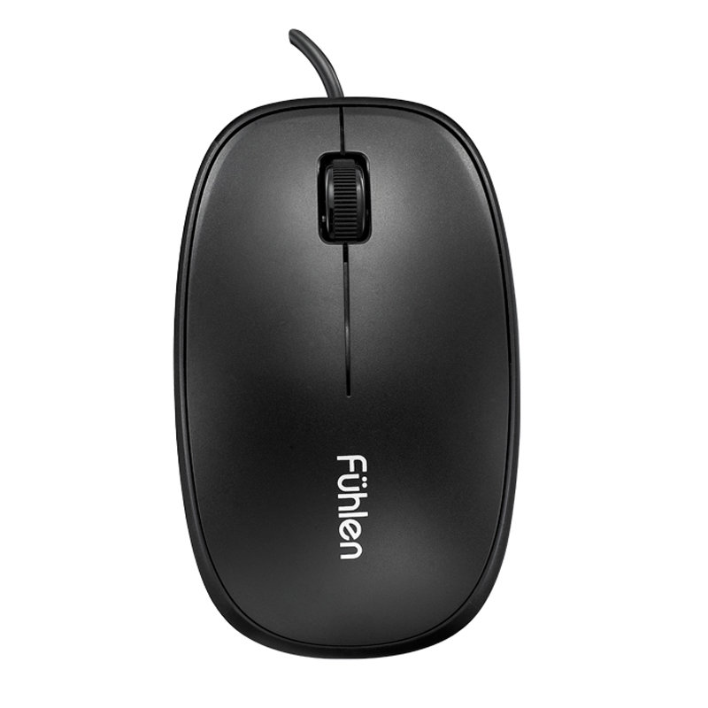 富勒fuhlenl105有线光电鼠标黑色