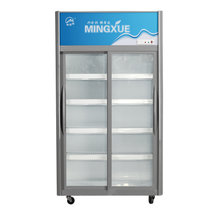 铭雪700升移门陈列柜LC-1200冷藏保鲜柜 立式展示冰柜 冷柜 商用冰箱 陈列柜 饮料展示柜 冷藏保鲜 冷柜(灰色)