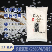 东北当季农家圆粒糯米五谷杂粮江米250g*6粘大米酒酿包粽子米独立包装三斤(东北江米 250g*6独立包装)