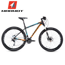 MARMOT土拨鼠变速自行车男女式单车山地自行车30速铝合金山地车(黑橘蓝 标准版)