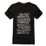 EAIBOSSCAN春装新休闲时尚短袖T恤T130032(黑色 XL)