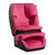 好孩子新品上市空军一 欧标ISOFIX系统汽车安全座椅CS668-PI 一秒安装特制前置护体侧碰保护、3-12岁超长适用(玫红色)