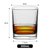 威士忌纯饮杯网红啤酒杯白兰地杯玻璃家用高端古典洋酒杯酒吧杯子(乳白色 方型光身杯-300mL)