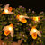 LED太阳能小彩灯户外防水满天星圣诞灯串阳挂件台花园庭院装饰灯(蜜蜂-暖色 太阳能-12米100灯【8模式】)