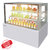 五洲伯乐（WUZHOUBOLE） 蛋糕柜面包展示柜风冷保鲜柜冷藏柜水果寿司陈列柜熟食柜 白色直角后开门(0.9米CLY-0.9A)