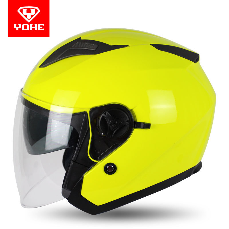【永恒yh868自驾装备柠檬黄xl图片】永恒头盔868 四季通用头盔摩托车