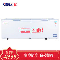 星星（XINGX）956升 冷藏冷冻 冰柜 卧式冷柜 冰柜商用 顶开式 冷藏冷冻随意切换 BD/BC-956JA