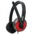 硕美科PC566头戴式电脑耳机 带麦 多媒体立体声HIFI  监听 游戏 语音(红色)