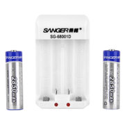 桑格（SANGER）（含2节2850毫安5号充电电池）充电套装（循环充电可多达1000次 方便经济）