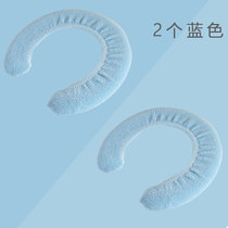 毛绒保暖套儿童pu/pvc坐便器马桶垫套坐垫宝宝婴儿加厚马桶套坐便(2个浅蓝色 默认版本)