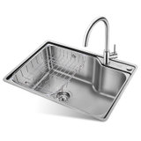 欧琳（OULIN）单水槽304不锈钢洗菜盆洗碗池 厨房大单槽OLWG62452（CFX001）