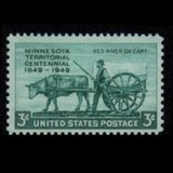 东吴收藏 集邮 美国邮票 按照年份排序 之三十五(1949-5	明尼苏达州百年)