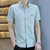 夏季男装短袖休闲商务男士衬衫1000-237(绿色 XL)