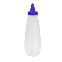 西派珂cmcpack创意塑料调味瓶沙拉蜂蜜酱油瓶番茄酱料收纳瓶(蓝色硬瓶 容量500ml)