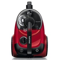 飞利浦（Philips）FC8760 吸尘器 卧式无尘袋集尘桶型吸尘机 地板地毯清洁机(炫 彩红 标配)