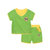 男童短袖套装纯棉半袖夏装夏季宝宝儿童小(TZ626绿色 90cm)
