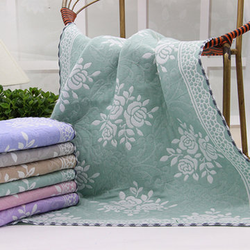 纯棉枕巾一对装高档2022新款简约夏季男生纱布枕头巾5278厘米家