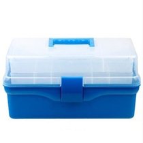 力成工具 树脂透明工具箱 整理箱 工具盒 收纳箱