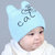 milkyfriends可爱宝宝胎帽春秋冬男女儿童帽卡通小猫套头帽婴儿帽(蓝色 均码0-12个月（45-50CM）)