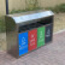 分类垃圾桶四合一户外四分类垃圾桶不锈钢四色类垃圾箱