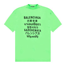 BALENCIAGA绿色男士T恤 641614-TJVI3-4162S码绿 时尚百搭