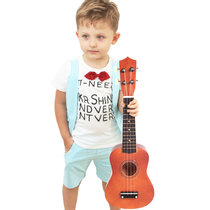 俏娃宝贝尤克里里塑料初学者 儿童小吉他可弹奏学生少女孩木质乐器