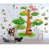 宜美贴 独家创意韩式卡通设计 大型背景墙装饰 可作身高尺  童话树S025A款