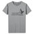 吉普盾  新品夏季男装T恤衫款式纯棉大码短袖体恤6005(灰色 4XL)