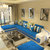 美天乐 可拆洗中小户型布艺沙发简约现代 客厅转角皮布沙发家具2.6/2.8/3.3/3.6米(深蓝色 （单+双+贵妃）+茶几+电视柜)
