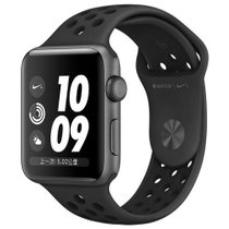 苹果(Apple)  Series2 MQ162CH/A(38毫米深空灰铝表壳+煤黑 Nike 运动表带) 智能手表 运动