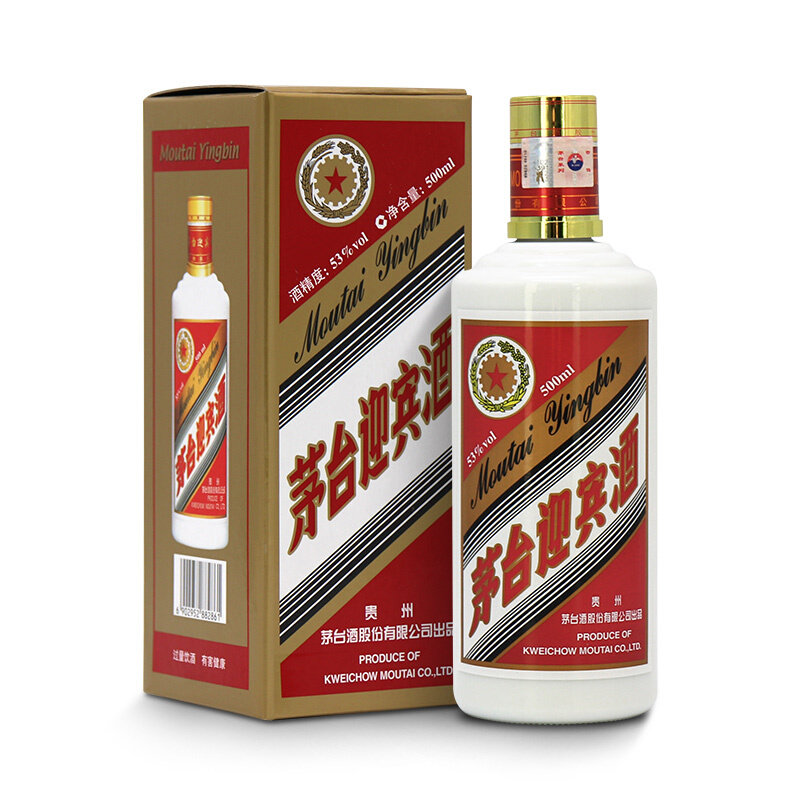 茅台迎宾53度酱香型500ml国美超市甄选