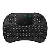 Rii i8 mini迷你无线2.4G无线版 无线蓝牙迷你键盘 游戏键盘 多功能键盘触摸板键盘(黑色)