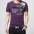 NAKECY夏季新款男士圆领短袖t恤打底衫大码男装半袖韩版修身短袖T桖男(紫色 5XL)