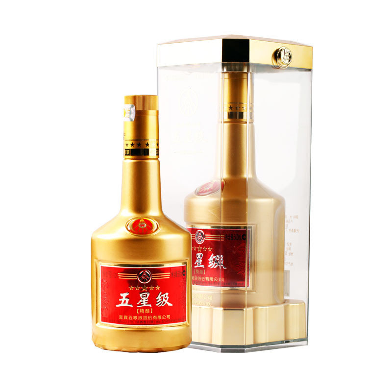 【飞牛网白酒图片】52度五粮液股份精酿藏品酒500ml/盒图片大全,高清