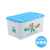 爱丽思IRIS 日本彩色米奇塑料卡通儿童玩具不透明衣服整理收纳箱 60L(米奇款)