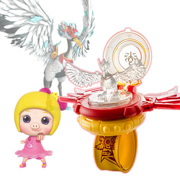 锁变身器召唤器侠武林锁动漫声光玩具五邻锁手表玩具(五灵锁 火焰鹤)