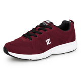 新款低帮鞋男鞋透气潮鞋素面运动鞋休闲时尚鞋飞织跑步鞋 Z-658(酒红 42)