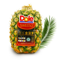 浦甜 都乐Dole 菲律宾进口无冠金菠萝 2粒装 单果约1000-1500g 新鲜水果