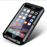iphone6手机套 iphone6plus金属保护套 苹果6手机壳 苹果6plus三防手机壳(黑色 苹果6plus)