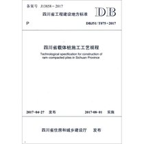 【新华书店】四川省载体桩施工工艺规程：DBJ51/T075-2017
