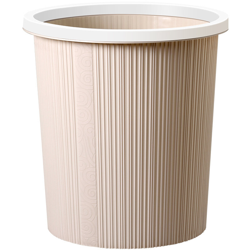 家杰优品压圈式圆形垃圾桶pp816gb101国美超市甄选