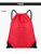 定制束口袋抽绳双肩包简易背包拉绳包运动包防水轻便户外健身包(K菱形格拉链红色大号)